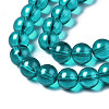 Transparent Spray Painted Glass Bead Strands DGLA-R050-8mm-13-3