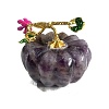 Natural Amethyst Carved Healing Pumpkin Figurines PW-WG23464-06-1