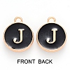 Golden Plated Alloy Charms ENAM-SZ0001-25B-J-3