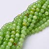 Natural Flower Jade Beads Strands GSR8mmC193-1