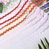 Gorgecraft 4 Strands 4 Colors Polyester Wave Bending Fringe Trim OCOR-GF0002-43C-3