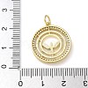 Rack Plating Brass Cubic Zirconia Pendants KK-K392-07G-3