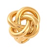 Ion Plating(IP) 304 Stainless Steel Knot Finger Rings for Women RJEW-S414-49B-G-1