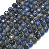 Natural Blue Agate Beads Strands G-K389-A73-01-1