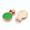 Alloy Enamel Pendants ENAM-N056-441-2