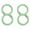 Spray Painted Alloy 8-shaped Keychain Clasps PW-WGE4E28-24-1