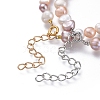 Natural Freshwater Pearl Beaded Bracelets Sets BJEW-JB05122-4