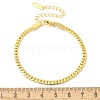 304 Stainless Steel Snake Chain Bracelets for Women BJEW-U019-04G-07-5