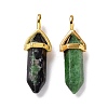 Natural Ruby in Zoisite Pointed Pendants G-K329-44G-2