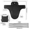 Road Mtb Bike Fender Under Saddle Dry Smart Ass Rear Mudguard Universal AJEW-WH0143-34B-2