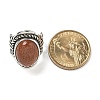 Synthetic Goldstone Adjustable Rings RJEW-I108-01AS-07-5