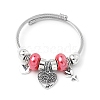 European Style Stainless Steel & Alloy Charm Bangles for Women PW-WG243C0-04-1