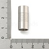 304 Stainless Steel Magnetic Clasps with Glue-in Ends STAS-F149-04P-D-3