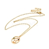 Colorful Cubic Zirconia Constellation Pendant Necklace NJEW-H166-01H-1
