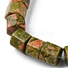 Natural Unakite Beads Strands G-F743-03F-4