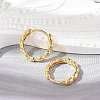 Brass Huggie Hoop Earrings EJEW-L231-33G-3