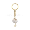 Shell Shape Acrylic Pendant Keychain KEYC-JKC00488-2