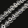 Handmade Evil Eye Lampwork Beads Strands LAMP-F023-B08-1