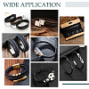 10M Flat Braided PU Leather Cord WL-WH0002-01-7