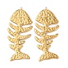 Textured 304 Stainless Steel Big Pendants X-STAS-Z177-04G-1