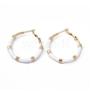 PVD Vacuum Plating 201 Stainless Steel Hoop Earrings for Women EJEW-B016-33A-1