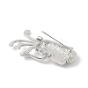 Golf Club Alloy Cubic Zirconia Brooches JEWB-M050-01P-03-2