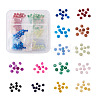 490Pcs 14 Colors Imitation Jade Glass Beads Strands GLAA-CD0001-13-1
