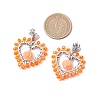 Alloy Glass Stud Earrings EJEW-MZ00372-03-3