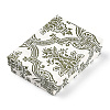 Flower Printed Cardboard Jewelry Boxes CBOX-T006-08D-2