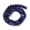 Natural Agate(Dyed & Heated) Beads Strands G-G079-A09-03-3