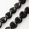 Dyed Natural Black Onyx Beads Strands G-R190-10-1