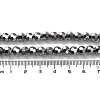 Electroplate Glass Bead Strands LS-EGLA-R042-6mm-06-3