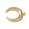 Brass Micro Pave Cubic Zirconia Pendants KK-C086-06G-2