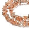 Natural Arusha Sunstone Chip Beads Strands X-G-G905-13-4
