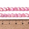 Anti-Tarnish Electroplate Glass Beads Strands EGLA-T021-6mm-15-13-2