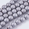 Electroplate Non-magnetic Synthetic Hematite Beads Strands G-M007-25A-1