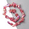 1 Strand Electroplated Natural Quartz Beads Strands G-PA0001-18B-10