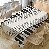 Piano Pattern Linen Tablecloth AJEW-WH0528-69B-6