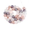 Electroplate Glass Beads Strands X-EGLA-N019-10mm-01-2