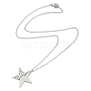 Non-Tarnish 304 Stainless Steel Pendant Necklace for Women NJEW-JN04387-01-4