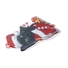Christmas Cat Shape Acrylic Pendant Decoration HJEW-E007-01G-01-5