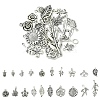 20Pcs 20 Styles Tibetan Style Alloy Pendants TIBEP-YW0001-87-1