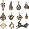 SUNNYCLUE Tibetan Style Brass Cage Pendants KK-SC0004-35-1