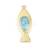 Brass Pendants KK-CBAAB9C-03G-02B-1