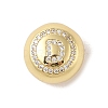 Rack Plating Brass & Cubic Zirconia Pendants KK-Z047-07G-D-RS-1