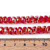 Electroplate Glass Beads Strands EGLA-T021-20I-4