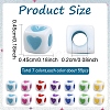399Pcs 7 Colors Opaque Acrylic Beads OACR-YW0003-12-2