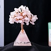 Natural Rose Quartz Chips Tree Decorations PW-WG33019-03-1