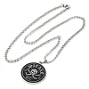 304 Stainless Steel Pendant Necklaces NJEW-C066-05P-2