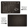 Rectangle 201 Stainless Steel Custom Thermal Transfer Wallet Card DIY-WH0252-029-3